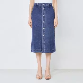 She S miss миди джинсовая юбка на пуговицах SSmSko22010 Blue/55