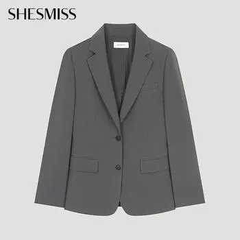 She S miSS Минимальный пиджак с двумя пуговицами SwSjko11040 Gr Grey/44