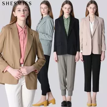 She S miSS Минимальный разрез сзади однотонный жакет Mint (MI)/55