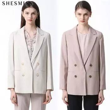 She S miss minimalist Modern Double Button Jacket Цена 318 000 вон Light blue (LL)/55