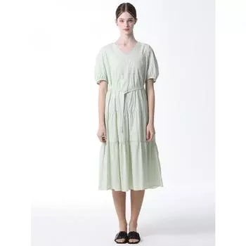 She S Miss Многоуровневое объемное платье Цена 296 000 вон Light green (LN)/55