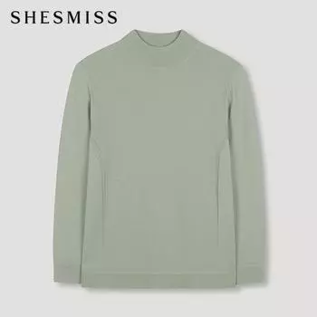 She S miss Mock Neck свободный крой трикотаж SSkpon42040 Gn painted/55