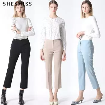 She S miSS Monthly Solid Daily pantS Light blue (LL)/66