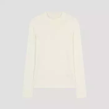 [She S miSS] Мягкая шерстяная футболка с воротником-стойкой SajTSo12510 Iv Ivory/55