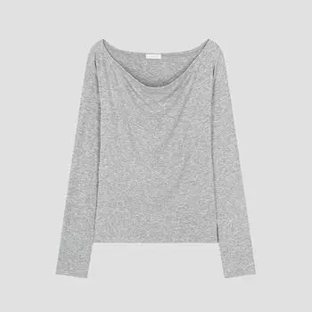 She S miss Natural Drape Футболка SajTSo33020 Mg MELANGE GRAY/00