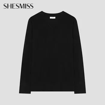 She S miSS Natural V Neck Knit SSkpoo42570 Bk blacks/55