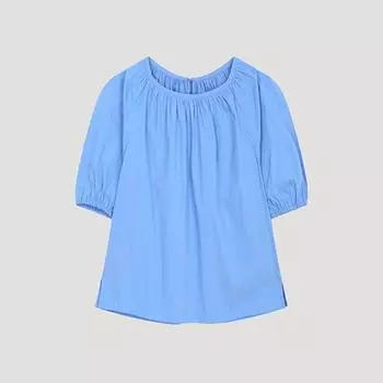 She S miSS Neck Shirring Volume BlouSe SwwBlo22070 Bl Blue/55