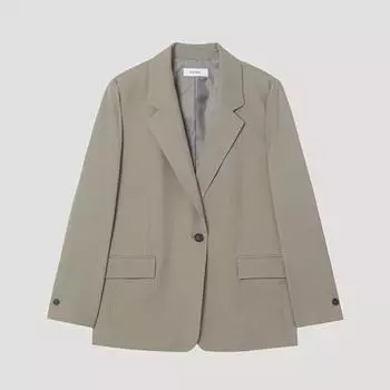 Она S miSS Одна пуговица Одиночный пиджак Swwjkp12020 Db dark beige/55