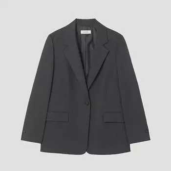 She S miSS One Button Single Jacket Swwjkp12020 Dg dark gray/55