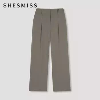 Она S Miss One Tuck Back Banding Широкие брюки SwwSlo11050 Br Braun/44