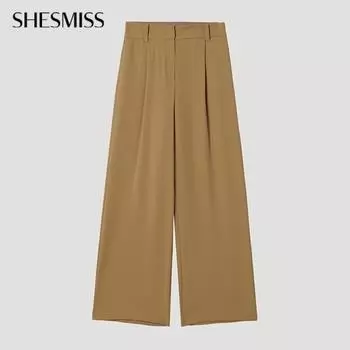 Она S miss One Tuck Back Banding Straight pantsS SwwSlp12100 Ca Camel/44