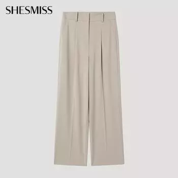 She S miSS One Tuck Set Up Straight pantS SwSSlp12010 Be beige/55