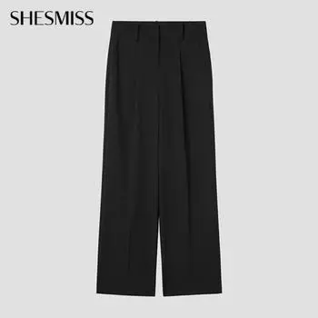 She S miSS One Tuck Set Up Straight pantS SwSSlp12010 Bk blacks/55