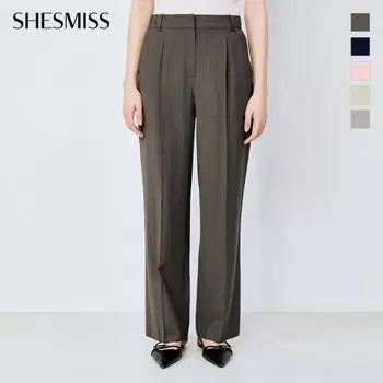 She S miSS One Tuck Straight Set Up pantS SwSSlo22010 beige/44