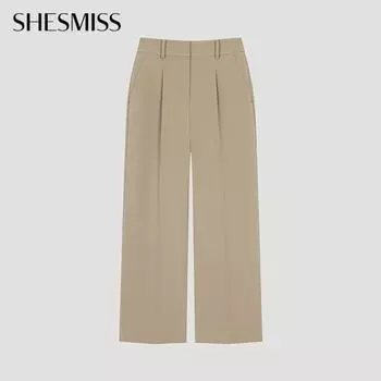 She S miSS One Tuck Straight Set Up pantS SwSSlo31020 Gb gray beige/44