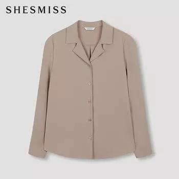 She S miSS Open Collar baSic Shirt SwwStn32020 Pb pink beige/55
