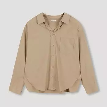 She S miSS Open Collar baSic Shirt SwwStn31040 Ca Camel/55