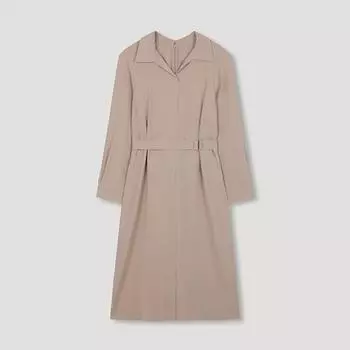 She S miSS Open Collar Belted dreSS Swwopn32030 Pb pink beige/55