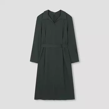 She S miSS Open Collar Belted dreSS Swwopn32030 Tg Till Green/55