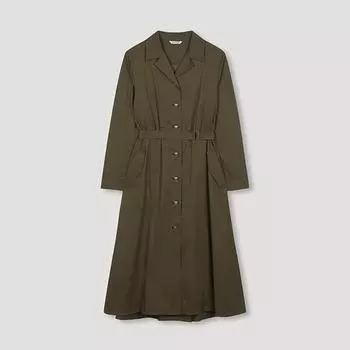 She S miSS Open Collar Belted dreSS Swwopn31040 Kh Khaki/55