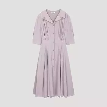 She S miSS Open Collar Flare dreSS Swwopo22110 Lv light violet/55