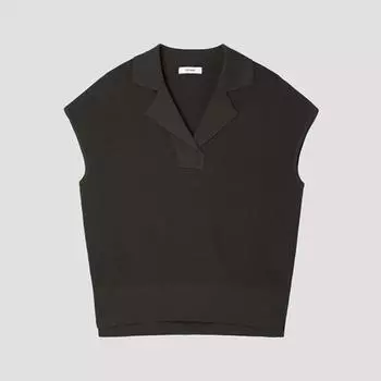 [She S miSS] Открытый воротник V-образный вырез трикотаж SSkpop21640 Br Braun/55