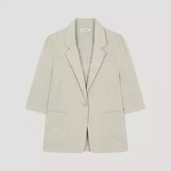 She S miSS Overfit Льняная одинарная куртка Swwjko22540 Ot oatmeal/55