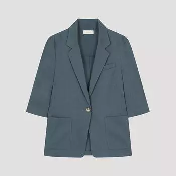 She S miSS Overfit Льняная одинарная куртка Swwjko22540 Tg Till Green/55