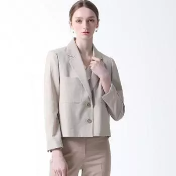 She S miSS Patch Pocket Linen Short Jacket Price 248 000 Won Light gray (LG)/55