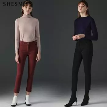 She S Miss Pep Talk повседневные базовые брюки из хлопка DARK PINK (DI)/55