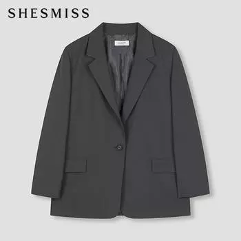 She S miSS Пиджак на одну пуговицу Swwjko12020 Ch charcoal/66