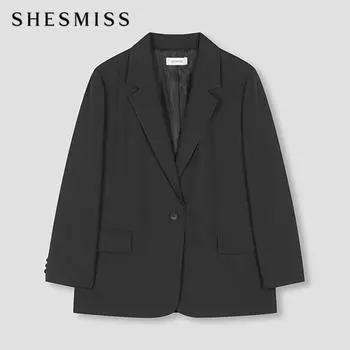 She S miSS Пиджак на одну пуговицу в деловом стиле Swwjko12020 Dw dark brown/55