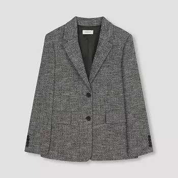 She S miSS Пиджак с двумя пуговицами в елочку Swwjkn31050 Мб melange brown/55