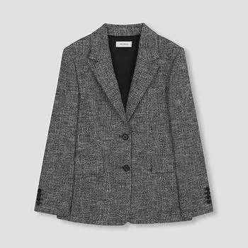 She S miSS Пиджак с елочкой на двух пуговицах Swwjkn31050 Bk blacks/55