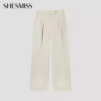 She S miss Pin Tuck Back Banding Wide pants SwwSlo21090 Lk light khaki/55