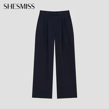 She S miSS Pin Tuck Back Banding Wide pantS SwwSlo21090 Na navy/55