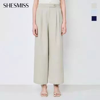 She S miss Pin Tuck Back Bands Широкие брюки SwwSlo21090 light khaki/55