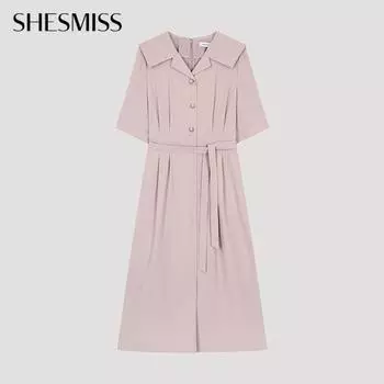She S miSS Pin Tuck Wide Collar dreSS Swwopo22030 Lp light pink/55