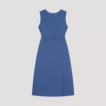 She S Miss Платье без рукавов с поясом Swwopo21070 Bl Blue/55