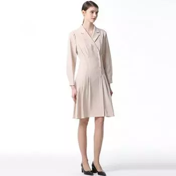She S Miss платье на пуговицах с двумя защипами Light beige (LB)/55