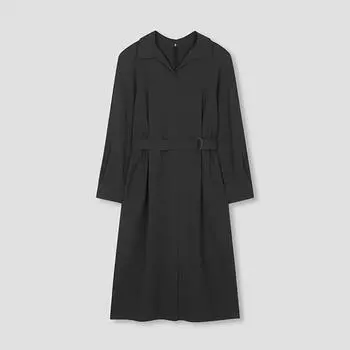 She S Miss платье с открытым воротником и поясом Swwopn32030 DG dark gray/55