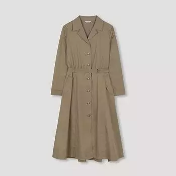 She S Miss платье с открытым воротником и поясом Swwopn31040 Db dark beige/55