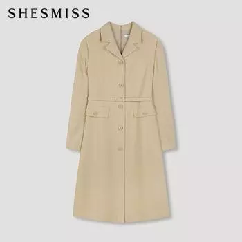 She S Miss платье с открытым воротником и поясом Swwopn41020 Be beige/55