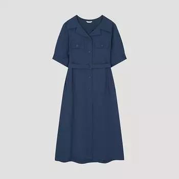 She S Miss платье с поясом и карманами-клапанами Swwopo21010 DL dark blue/55
