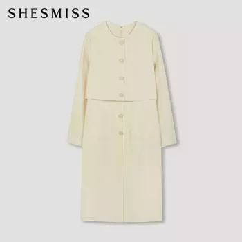 She S Miss платье с пуговицами Swwopo12030 Ly light yellow/55