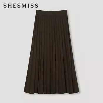 She S miSS Плиссированная трикотажная юбка SakSkn42510 Dw dark brown/00