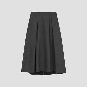 She S miSS Плиссированная юбка из смеси шерсти SwwSko42060 Mg MELANGE GRAY/44