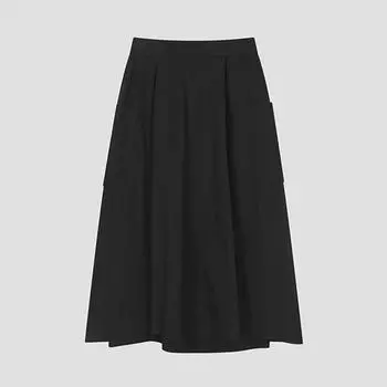She S miSS Pocket Back Banding Flare Skirt SwwSko21010 Bk blacks/44
