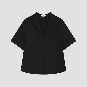 She S miSS Pocket Open Collar Shirt SwwSto22520 Bk blacks/55