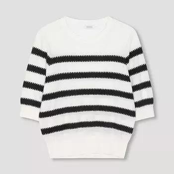 She S miSS Полосатый трикотажный топ SSkpon31090 Iv Ivory/55